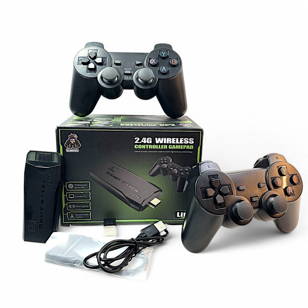 Lite 2.4G Mini Wireless Game Stick Controller Gamepad 4KUTRA HD TV Video Game